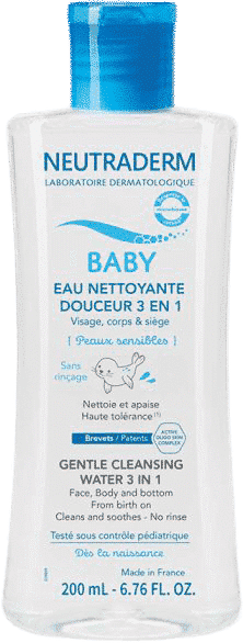 NEUTRADERM BABY EAU NETTOYANTE DOUCEUR 3 EN1 200ML